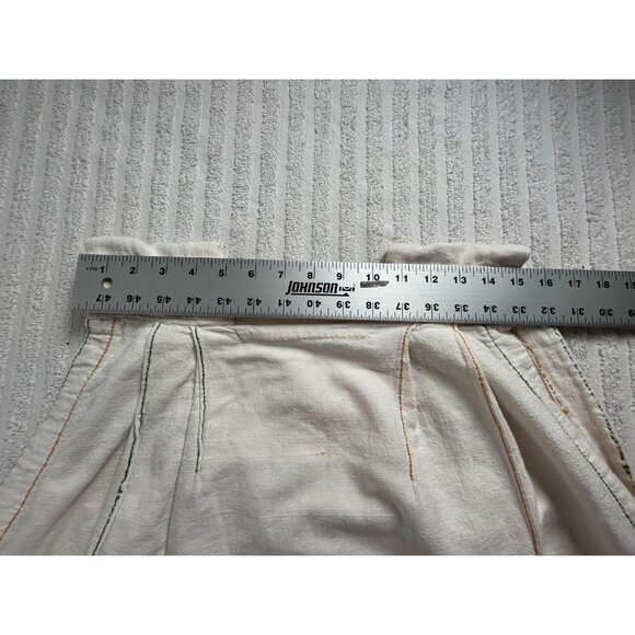 Vintage South American Handmade Dress with Handwoven Textile L/XL Square Neck - Picture 3 of 9